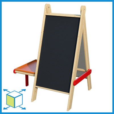 Movable Easel with Art Tray