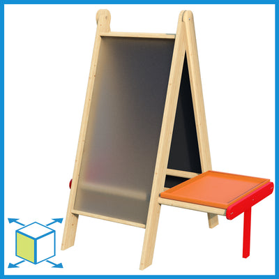 Movable Easel with Art Tray